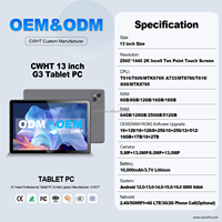 OEM/ODM 2K Tableta grande profesional 12,9 pulgadas 16GB RAM 512GB ROM 10000mAh Tablet Pc Tabletas Android con teclado