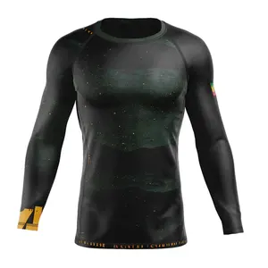 Digital Print Wear Custom Long Sleeve Men Sports T-Shirt XL Base Layer Youth Compression Large Fitness Wear Base Layer