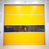 Haute qualité industrielle coulissante automatique rapide volet roulant Pvc minimaliste conception graphique volet roulant porte UPVC polymère