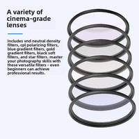 Support de filtre magnétique 67 mm pour iPhone 14/15/16, kit polarisant et filtrant la lumière pour l'exportation transfrontalière