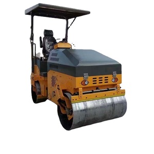 Compacteur routier hydraulique diesel à double tambour vibrant de 3 tonnes pour la pose d'asphalte, largeur 1,1 m - Product Image 5