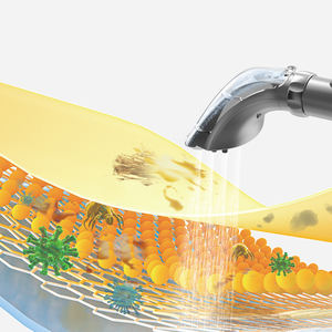 Limpiador de alfombras silencioso, vaporizador húmedo y seco, tela de tapicería de agua pulverizada, máquina limpiadora de manchas eléctrica de mano - Product Image 4