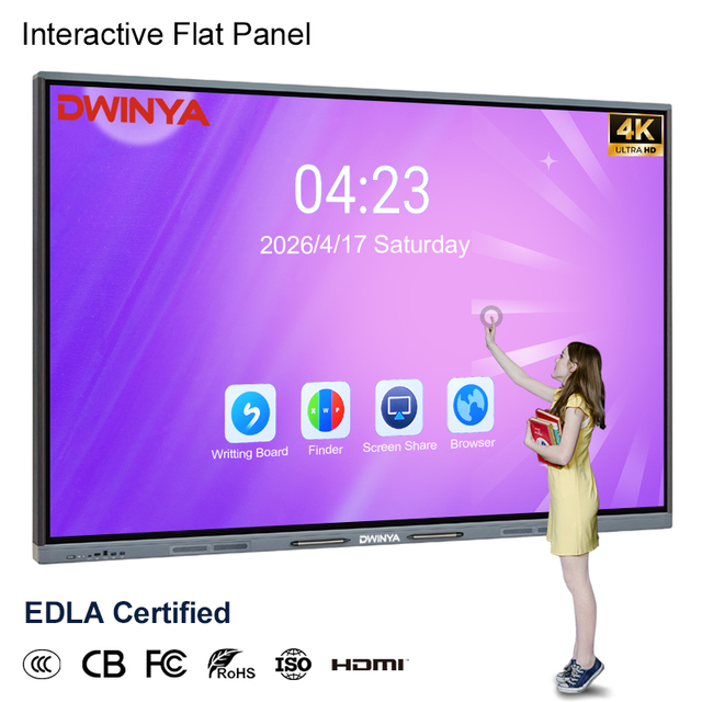 Customized All in One Interactive Boards 55 65 75 86 98 100 110 Inch Touch Screen Interactive Flat Panel for Schools Education