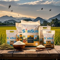 Sac Brique en Plastique à Impression Personnalisée pour Grains et Riz, 1Kg, 2Kg, 5Kg, 10Kg, avec Poignée, Emballage Sous Vide