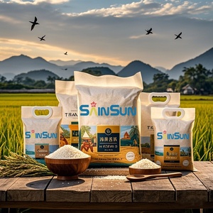 Sac Brique en Plastique à Impression Personnalisée pour Grains et Riz, 1Kg, 2Kg, 5Kg, 10Kg, avec Poignée, Emballage Sous Vide - Product Image 4