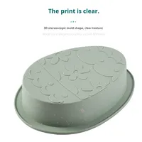 Moule en silicone pour œuf de dinosaure de Pâques-Moule à thème lapin pour gâteaux et desserts créatifs, outil de cuisson bricolage résistant à la chaleur