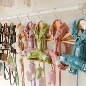 Custom Color Designer Logo Oem <strong>Collar</strong> Sherpa Webbing Fleece Velvet Harness Leash Set Nylon <strong>Dog</strong> <strong>Collar</strong> For Pet Puppy - Product Image 1