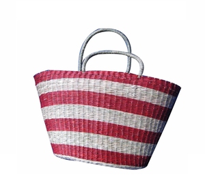 Sac fourre-tout vintage tissé à deux sangles, léger et de grande capacité, pour femmes, usage décontracté en extérieur - Product Image 1