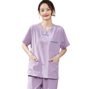 Travail hospitalier gommage uniformes vendeurs en gros grande taille à manches longues mode survêtement médecin infirmière gommages uniformes ensembles à la mode - Product Image 2