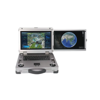 Station de sol à double écran Skywing GW15DK, console de contrôle portable pour systèmes sans pilote UAV, UGV, USV