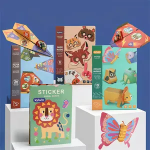 Kinderen Educatief Creatieve 3D Origami Papieren Boek Dier Patroon Selling Animal Papier Ambachtelijke Origami Papier-Cut Speelgoed