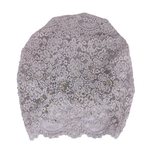 HZM-61294 Bonnets intérieurs musulmans pour femmes, couvre-chefs en dentelle brillante, bonnets extensibles, turbans, bonnets de chimiothérapie, couvre-têtes - Product Image 5