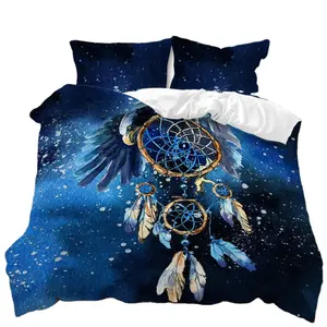 3D estilo dream catchers 3d impresso impermeável flor 3 pcs peças duvet cover set