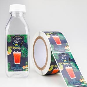 สติกเกอร์ติดบรรจุภัณฑ์เครื่องดื่มกันน้ำแบบสี่เหลี่ยมผืนผ้า Old Nassau Punch ผลิตจากวัสดุ PET แบบติดเอง พิมพ์ดิจิทัลตามสั่ง - Product Image 1