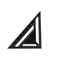 Vente chaude 7 pouces en alliage d'aluminium Triangle règle vitesse carré métrique multi angle règle de mesure règles de niveau mesure