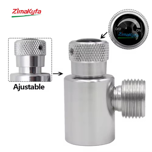 Kit Regulador Sodastream W21.8-14 para Acuario y Elaboración Casera, Adaptador de Llenado Metálico Tr21-4, Conector para Cilindro de Gas CO2 para Elaboración Casera - Product Image 2