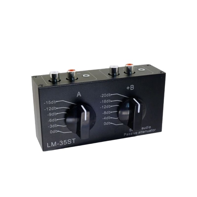 Audio Passive Stereo Dual-channel Volume Preamplifier Level Attenuator