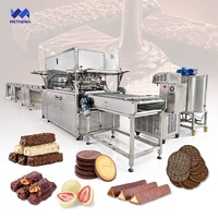 Machine d'enrobage électrique pour barres chocolatées et crèmes glacées 600 mm 1200 mm, capacité 5 kg, avec fonction de traitement