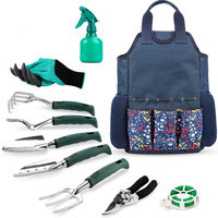 DD3810 84 pièces Kit de main de jardinage en aluminium robuste ensemble d'outils de jardin succulents avec sac outil de planteur de fleurs de jardin