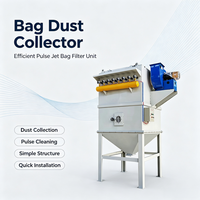 Collecteur de poussière industriel à sacs Pulse Baghouse, machine compacte avec réservoir d'air et trémie pour usine de stockage de ciment