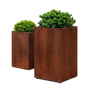 Hot Selling Antique pure copper <b>planter</b> Handmade <b>Rectangle</b> Metal <b>planter</b> Outdoor garden decorative Large Rustic <b>Planters</b> - Product Image 3