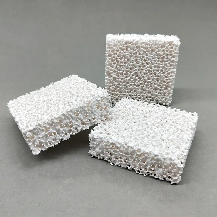 High quality porous alumina ceramic foam filter aluminum oxide Al2o3 ceramic foam filter for metal industry