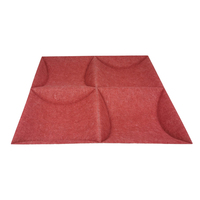 Panneaux muraux acoustiques 3D en feutre RPET autocollants, décoratifs, en fibre de polyester, isolation phonique, autocollants muraux