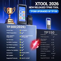XTOOL TP300 avec 4 capteurs TS100, outils de programmation et de réinitialisation TPMS, scanner de diagnostic OBD2 5 systèmes avec 8+ fonctions de réinitialisation et mises à jour gratuites