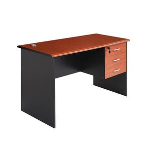 Bureau <span class=keywords><strong>d</strong></span>'ordinateur <span class=keywords><strong>en</strong></span> <span class=keywords><strong>bois</strong></span> de style minimaliste populaire, design vintage marron, avec tiroir - Product Image 1