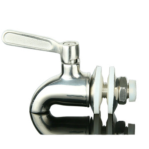 Robinet en acier inoxydable 12 mm 16 mm à débit élevé pour fûts et barils de vin, interrupteur universel, installation intégrée - Product Image 1