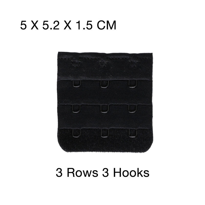 3Rows 3Hooks-Black