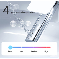 Abattant de toilette intelligent avec commande par poignée, siège de toilette intelligent avec chauffage et bidet