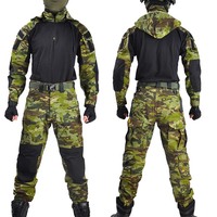 Tenue Tactique de Protection Camouflage d'Entraînement : Ensemble Chemise à Capuche et Pantalon