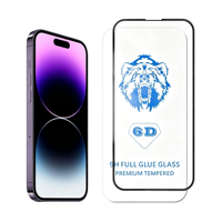 Protecteur d'écran en verre trempé transparent anti-rayures pour Iphone 11 12 13 14 Pro Max, facile à installer, personnalisé 9h 2.5d 6d 9d 21d