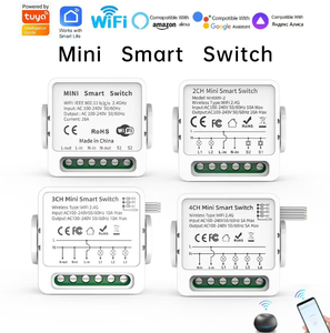 Tuya WiFi Zigbee çok kanallı kuru kontak perde karartma ölçüm akıllı anahtar AC100-240V 10A Mini akıllı anahtar akıllı ev için - Product Image 2