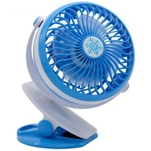 Ventilador de Escritorio Portátil Recargable con Abrazadera, Color Azul, Modelo WB2022, Hecho en Italia - Product Image 1