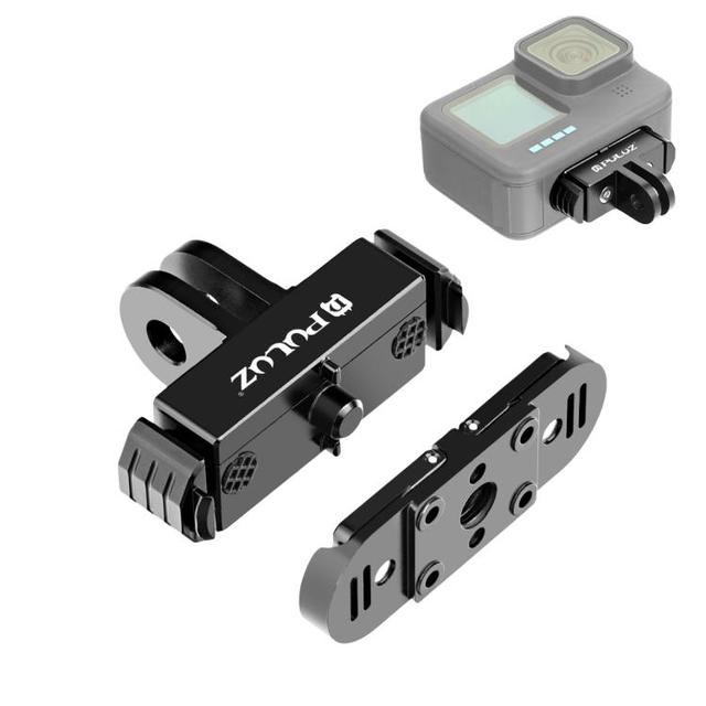 PULUZ Quick Release Magnetic Folding Finger Base Mount for GoPro HERO12 Black Series Camera Magnetic Mount