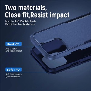 Funda Protectora 2 en 1 para Teléfono Móvil, Resistente a Impactos, de PC y TPU, para iPhone 18 <span class=keywords><strong>Pro</strong></span> <span class=keywords><strong>Max</strong></span>, 17 Air, 16E, 15, 14 Plus, 13, 12, <span class=keywords><strong>11</strong></span>, XR, XS - Product Image 6
