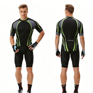 Wholesale Chafe-free stretch Tailored Fit Cycle Wear Unisex Customizable Full Zip Jersey Shock <b>Pad</b> Shorts Multi-Scenario Bike - Product Image 1