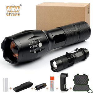 En gros T6 XML En Aluminium Zoom LED <span class=keywords><strong>Police</strong></span> <span class=keywords><strong>lampe</strong></span> de Poche Tactique - Product Image 2