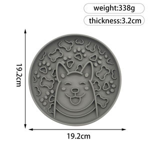 Pet Lick <b>Mat</b> Bowl Eco-Friendly Slow 2025 New Design <b>Large</b> Silicone Feeder for Dogs Round Shape - Product Image 4