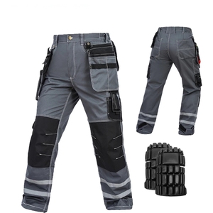 Industriale <span class=keywords><strong>Lavoro</strong></span> degli uomini Pantaloni Multi-Tasche Cargo Pantaloni Uniforme Meccanico - Product Image 5