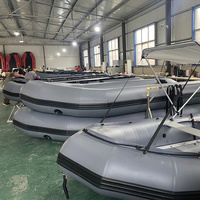 Offre Spéciale Chine usine 18ft SFB-550 épaissi PVC Tube en aluminium plancher bateau de pêche avec traverse en aluminium renforcé