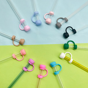 Oferta Caliente: Tapones <span class=keywords><strong>de</strong></span> Silicona y Plástico para Pajitas <span class=keywords><strong>de</strong></span> 10mm con Lazo, Accesorio Universal para Vasos, Tapón Antipolvo, Venta al por Mayor, Novedad, Bonitos - Product Image 4