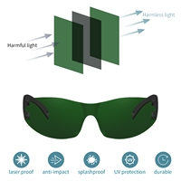 Lunettes de protection laser 400-700nm 190nm 355nm 532nm, lunettes IPL, gravure laser, soudage laser 980nm 1064nm, lunettes de sécurité laser