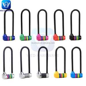 <span class=keywords><strong>Cadenas</strong></span> à combinaison mécanique à 4 chiffres multicolores avec anse longue, <span class=keywords><strong>code</strong></span> réinitialisable, pour casier de dortoir - Product Image 5