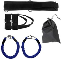 Kit de Bandes de Résistance de Fitness 110 Cm – Cordes Élastiques pour la Taille, les Bras et les Jambes pour l'Amélioration de l'Entraînement de Boxe et de Combat