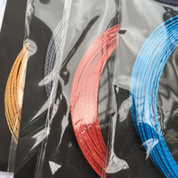 Corde de rechange de raquette de tennis de type joint en bambou, ficelle de logo personnalisé de couleur pure, ficelle de rechange de raquette dure durable en polyester,