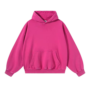 Sudadera con Capucha Rosa Oversize Unisex, Estampado Puff de Alto Gramaje, Ropa de Hombre, Chándales, Sudadera Urbana - Product Image 1