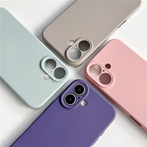 เคสโทรศัพท์ซิลิโคนเหลวสุดหรูสำหรับ iPhone 15 Pro 14 Plus 13 12 Mini 11 XS Max XR 7 8 SE สีสันสดใส ป้องกันรอยขีดข่วน ฝาหลังแบบด้าน - Product Image 2